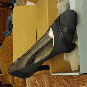 LIFE STRIDE Womens Navy Slip On Pumps Shoes 9W